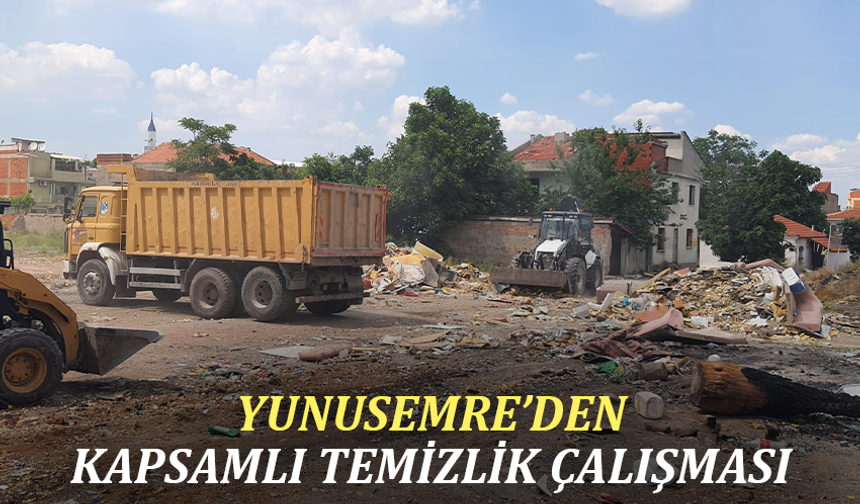 Yunusemre’den Hafsa Sultan’da Kapsamlı Temizlik Çalışması