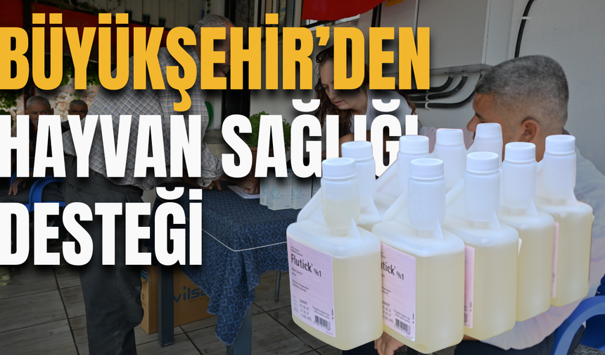 Manisa Büyükşehir’den Üreticilere Kene ve Parazit Desteği