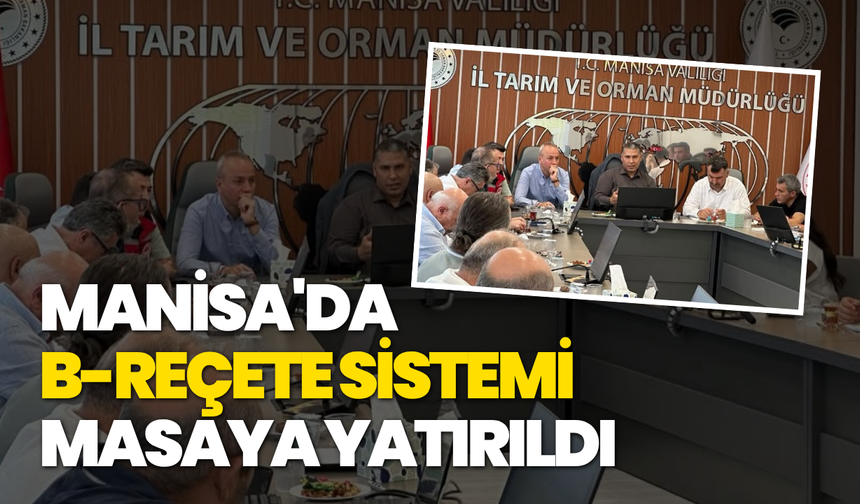 Manisa'da B-Reçete Sistemi Masaya Yatırıldı