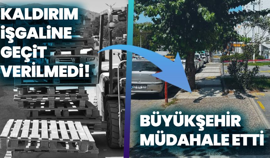 Kaldırım işgaline geçit verilmedi! Büyükşehir müdahale etti
