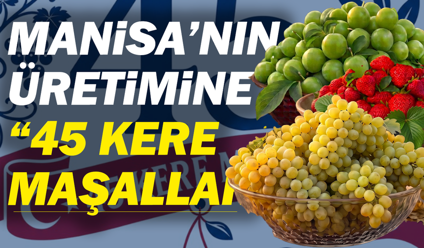 Manisa’nın üretimine “45 kere maşallah”