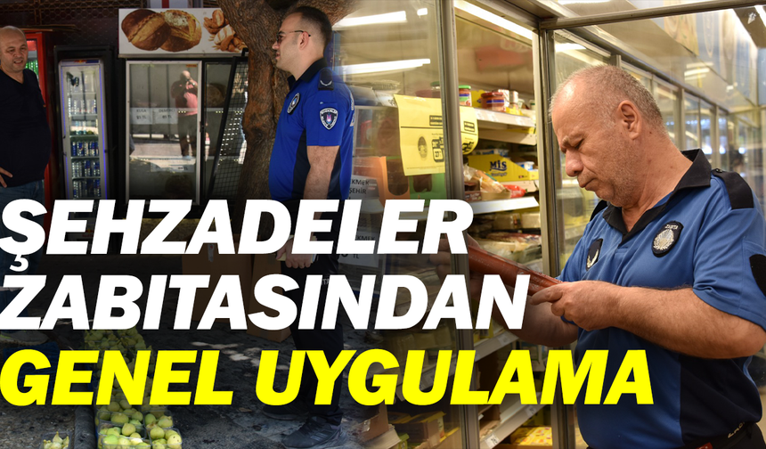 Şehzadeler Zabıtasından Genel Uygulama