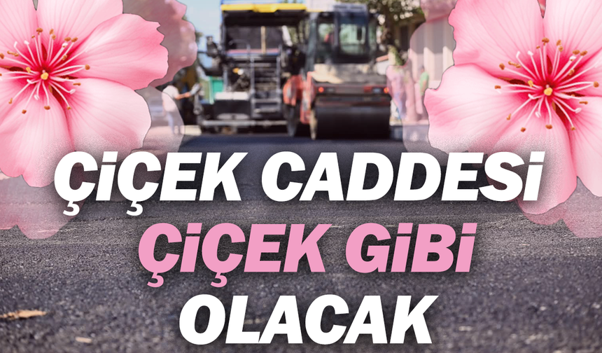 Çiçek Caddesi ‘çiçek’ gibi olacak
