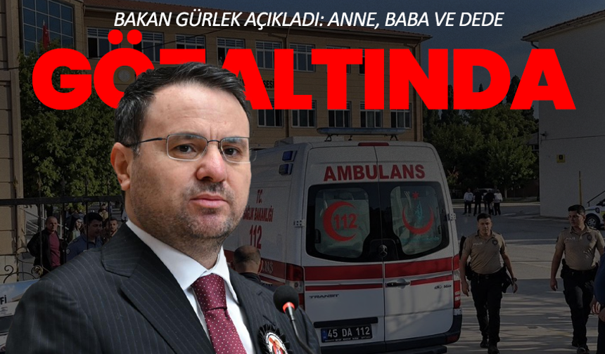 Bakan Gürlek açıkladı: Anne, baba ve dede gözaltında