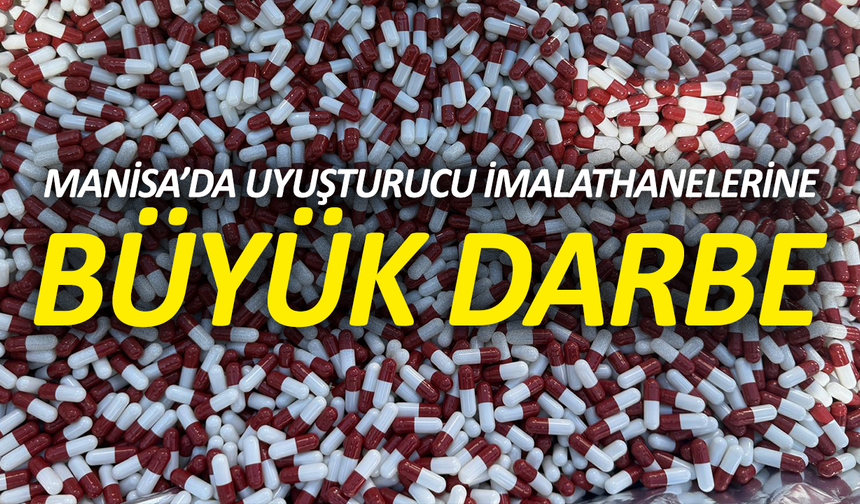 Manisa’da Uyuşturucu İmalathanelerine Büyük Darbe: 1 Milyar Tl’lik Operasyonda 5 Tutuklama