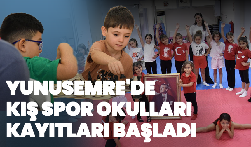 Yunusemre'de Kış Spor Okulları Kayıtları Başladı