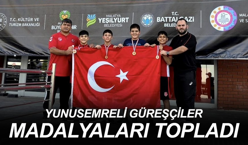 Yunusemreli Güreşçiler Madalyaları Topladı