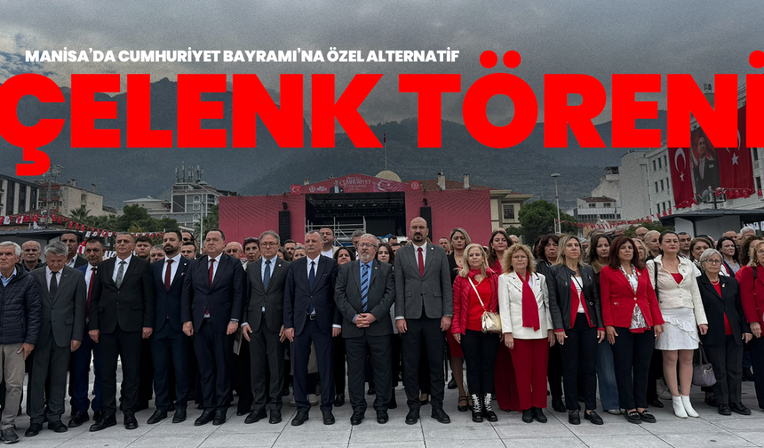 Manisa’da Cumhuriyet Bayramı’na Özel Alternatif Çelenk Töreni
