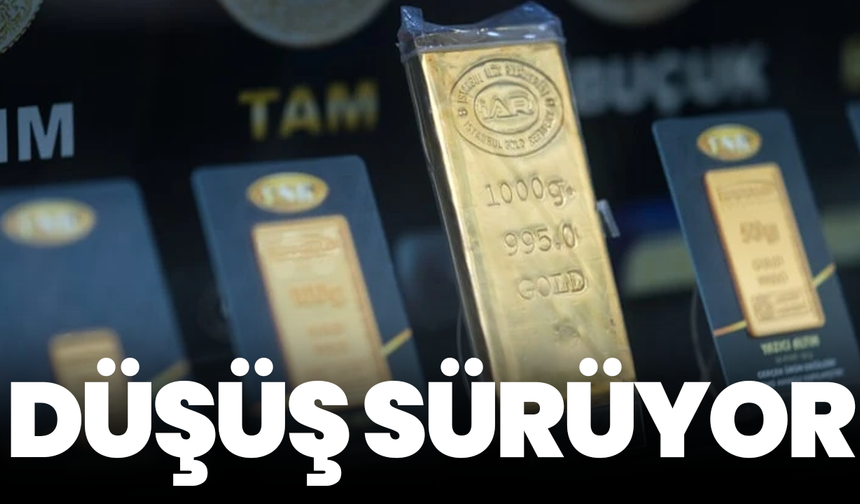 Altın fiyatlarında düşüş sürüyor: Gram altın 6 bin 430 lira