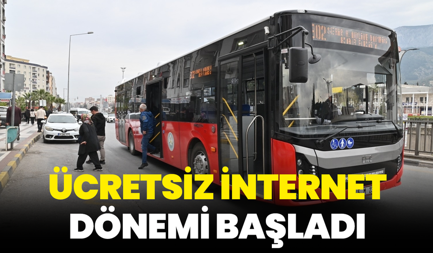 Manisa’da belediye otobüslerinde ücretsiz internet dönemi başladı