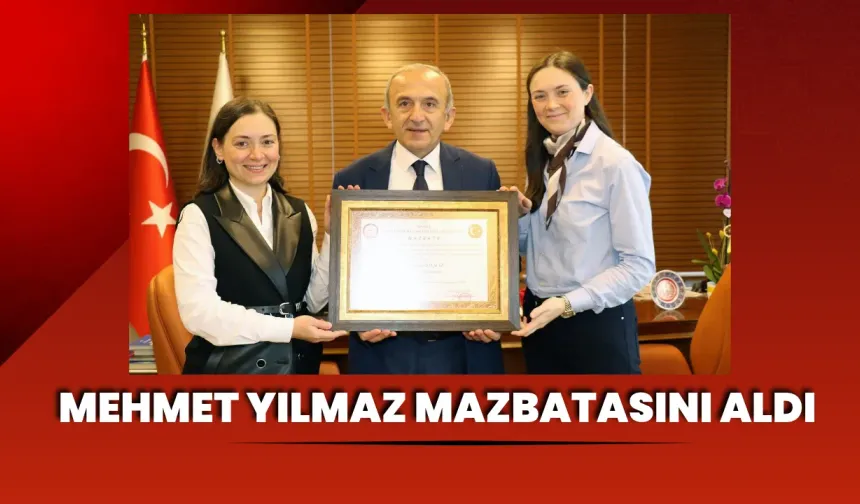 Mehmet Yılmaz Mazbatasını Aldı, Üçüncü Dönemine Başladı